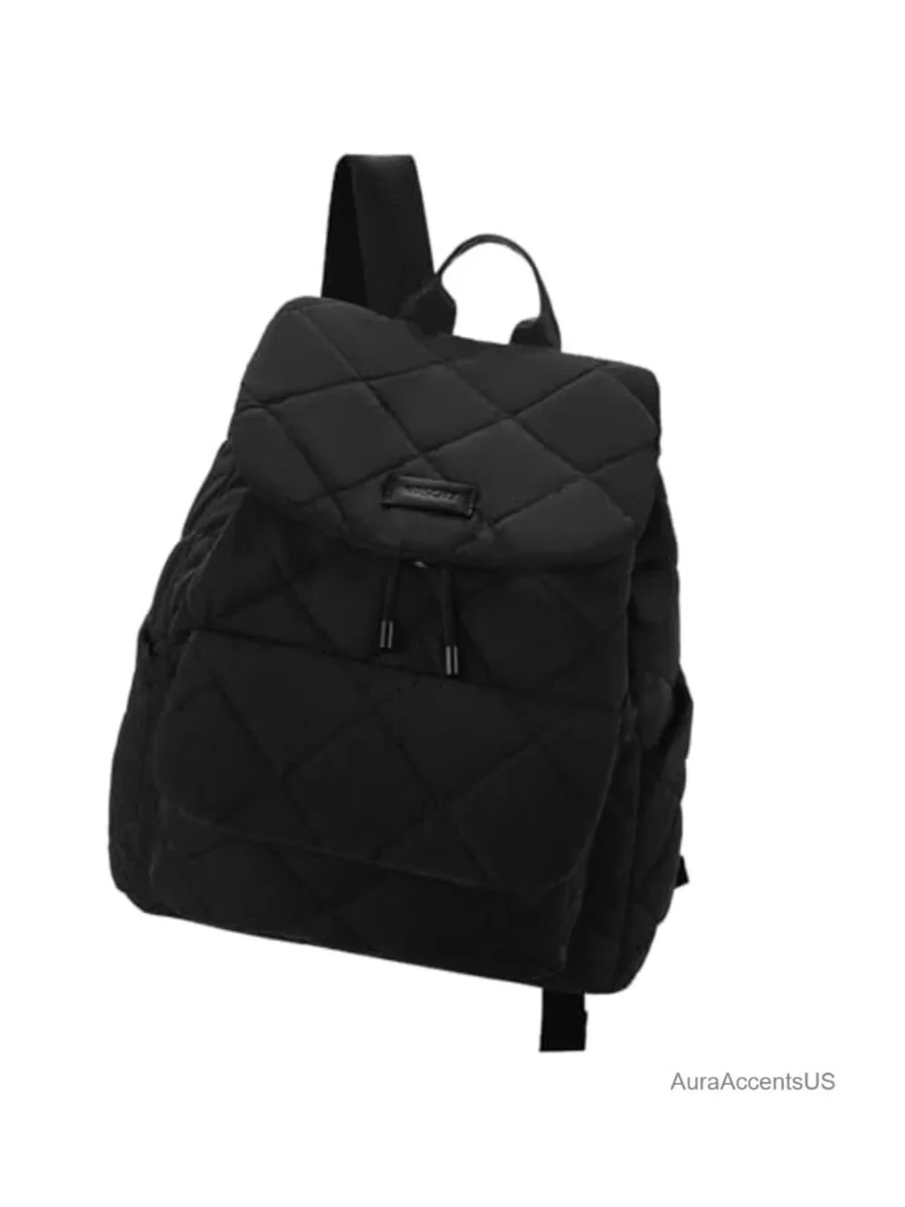 Quilted Puffer Drawstring Backpack Purse for Women, Lightweight Casual Daypack